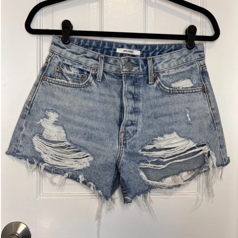 GRLFRND Helena High Waisted Jean Short size 25